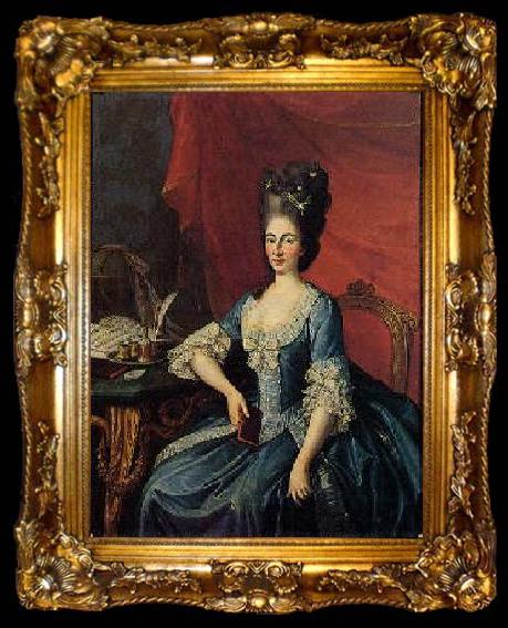 framed  Anton Hickel Archduchess of Austria, ta009-2